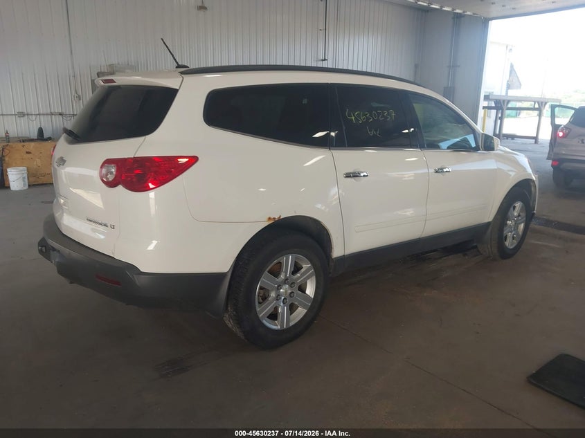 Vin: 1gnkvged8cj184463, lot: 46128703, chevrolet traverse lt w/1lt 20124