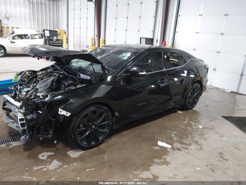 Vin: 1n4aa6ev0pc505334, lot: 46128711, nissan maxima sr xtronic cvt 20232
