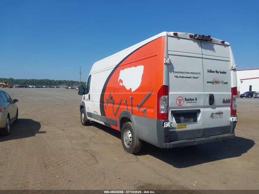 Vin: 3c6urvjg7he528158, lot: 46128732, ram promaster 3500 cargo van high roof 159 wb ext 20173