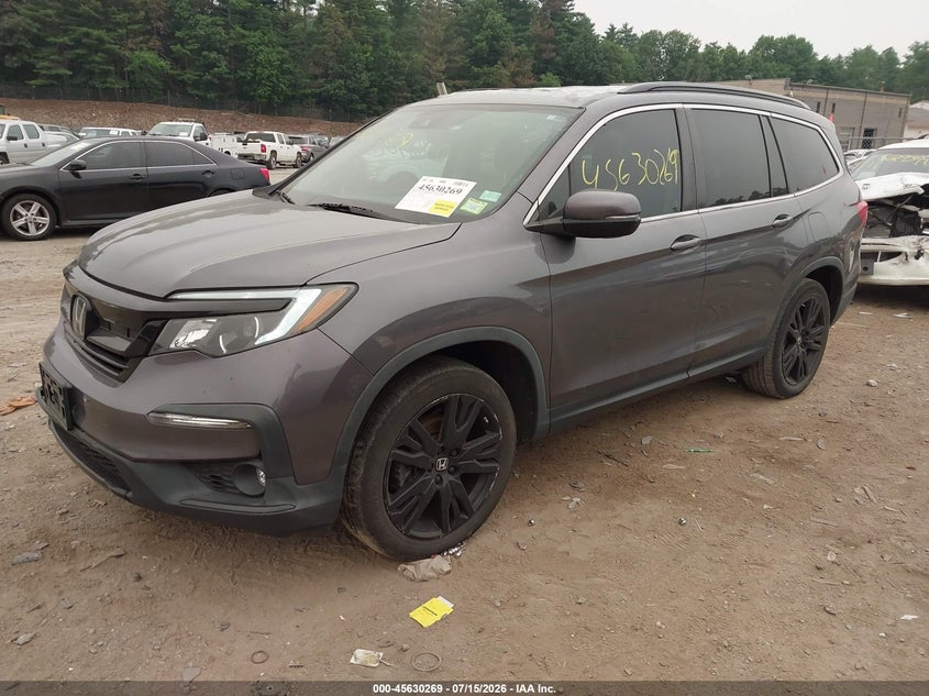 2021 Honda Pilot, Front End, IAAI, VIN 5FNYF6H21MB083682 — photo 2