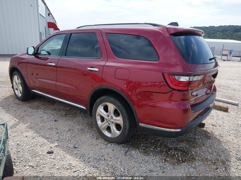 Vin: 1c4rdjag0fc947348, lot: 46128747, dodge durango sxt 20153