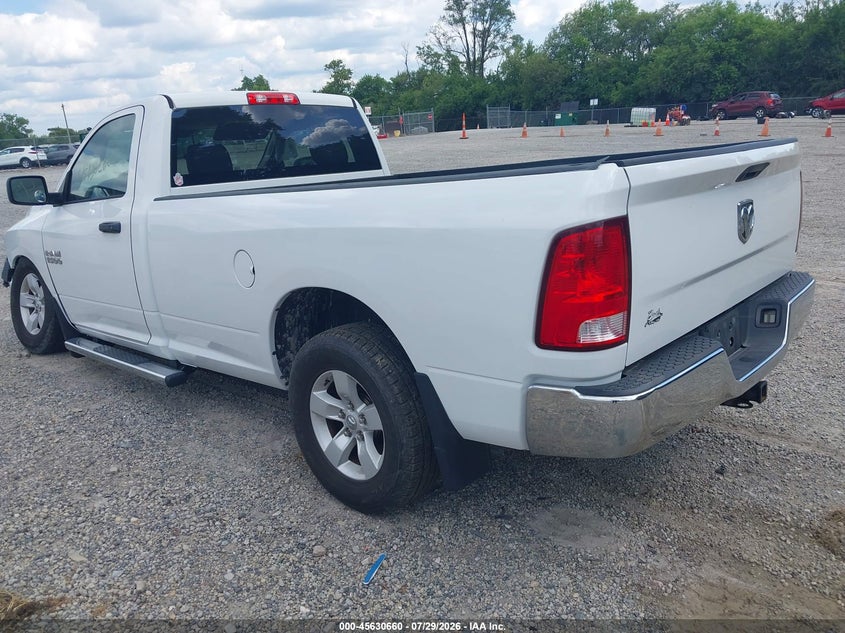 Vin: 3c6jr6dg7jg252384, lot: 46129126, ram 1500 tradesman  4x2 8' box 20183