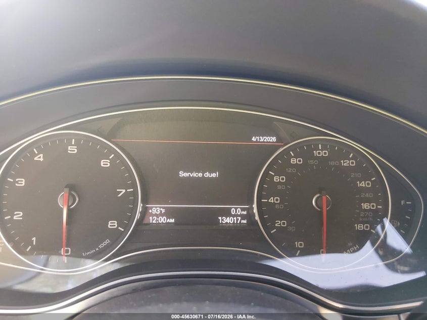 2014 Audi A6 3.0T Premium Plus VIN: WAUFGAFC7EN026440 Lot: 45630671