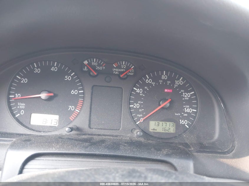 1999 Volkswagen Passat Gls VIN: WVWMA63B9XE383478 Lot: 45630685