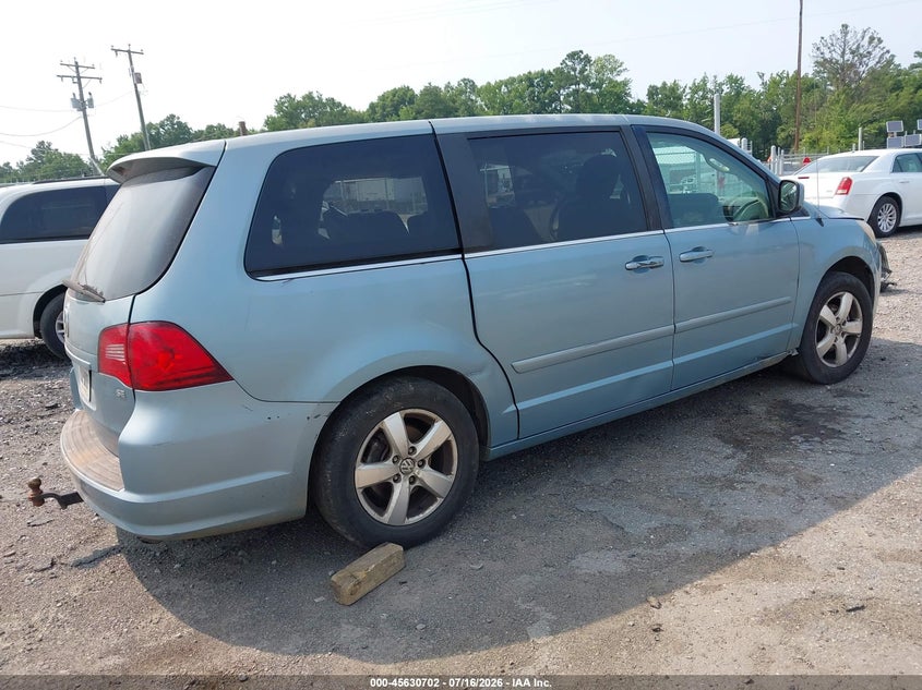Vin: 2v4rw3d19ar167237, lot: 46129168, volkswagen routan se 20104