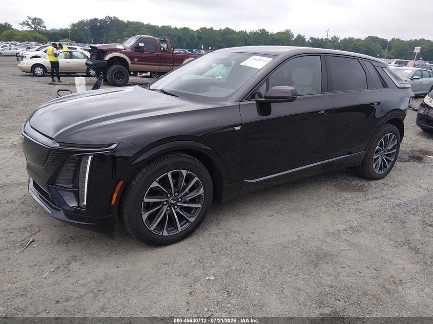 Vin: 1gykpurl4sz300416, lot: 46129178, cadillac lyriq sport 1 rwd 20252