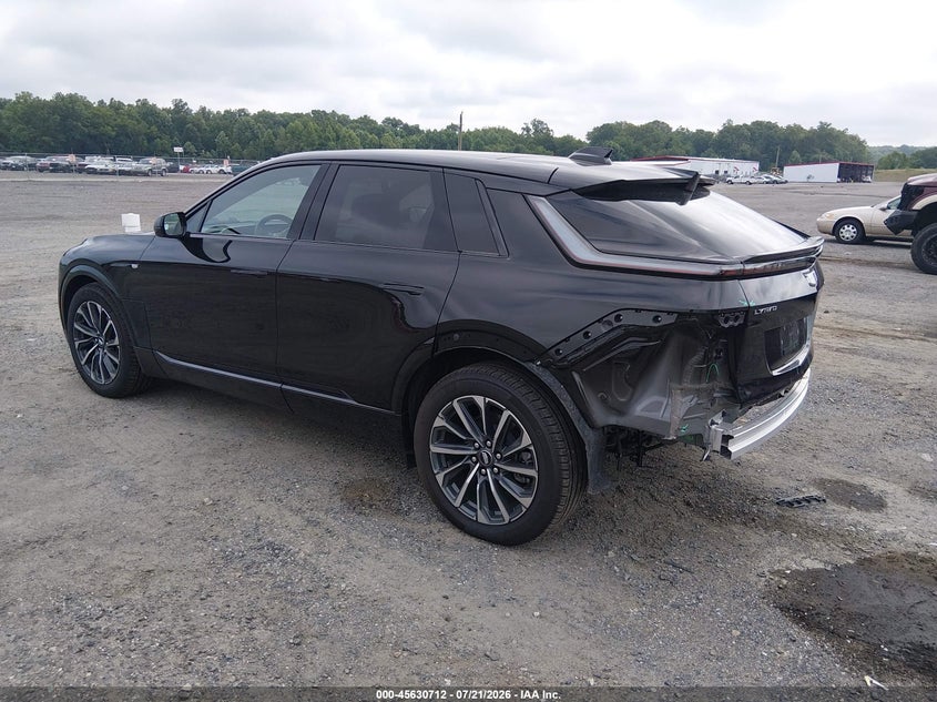 Vin: 1gykpurl4sz300416, lot: 46129178, cadillac lyriq sport 1 rwd 20253