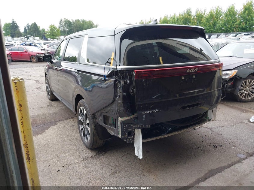 Vin: kndnc5h36r6352793, lot: 46129205, kia carnival mpv ex 20243
