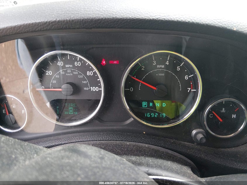 2013 Jeep Wrangler Unlimited Sport VIN: 1C4BJWDG1DL556533 Lot: 45630757