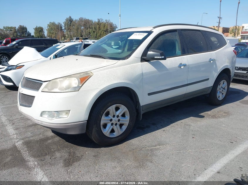 Vin: 1gnkrfed8cj330813, lot: 46129400, chevrolet traverse ls 20122