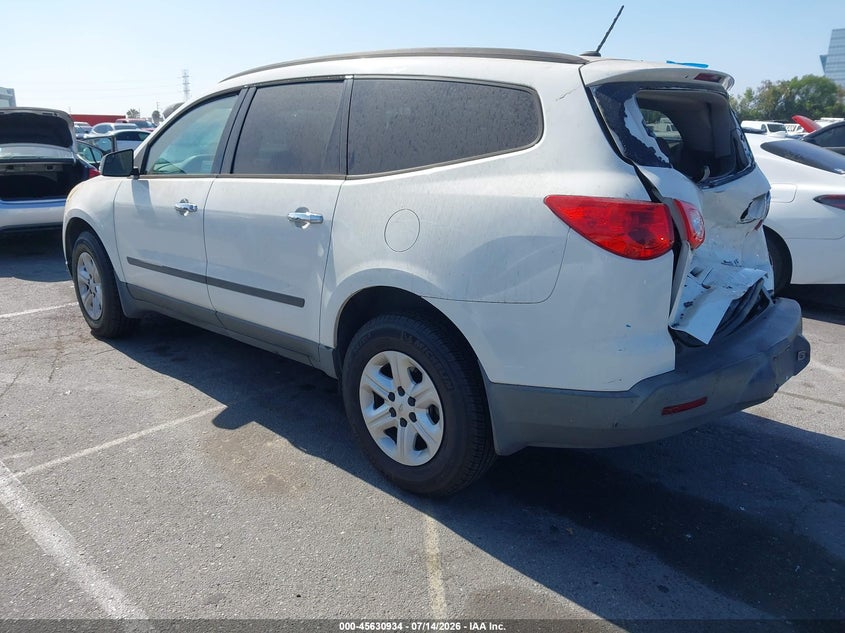 Vin: 1gnkrfed8cj330813, lot: 46129400, chevrolet traverse ls 20123