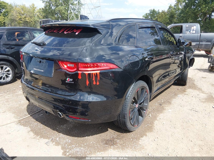Vin: sadcm2fv9ja282364, lot: 46129434, jaguar f-pace s 20184