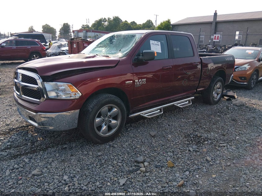 Vin: 1c6rr7tt1ls109272, lot: 46129454, ram 1500 classic slt  4x4 6'4 box 20202