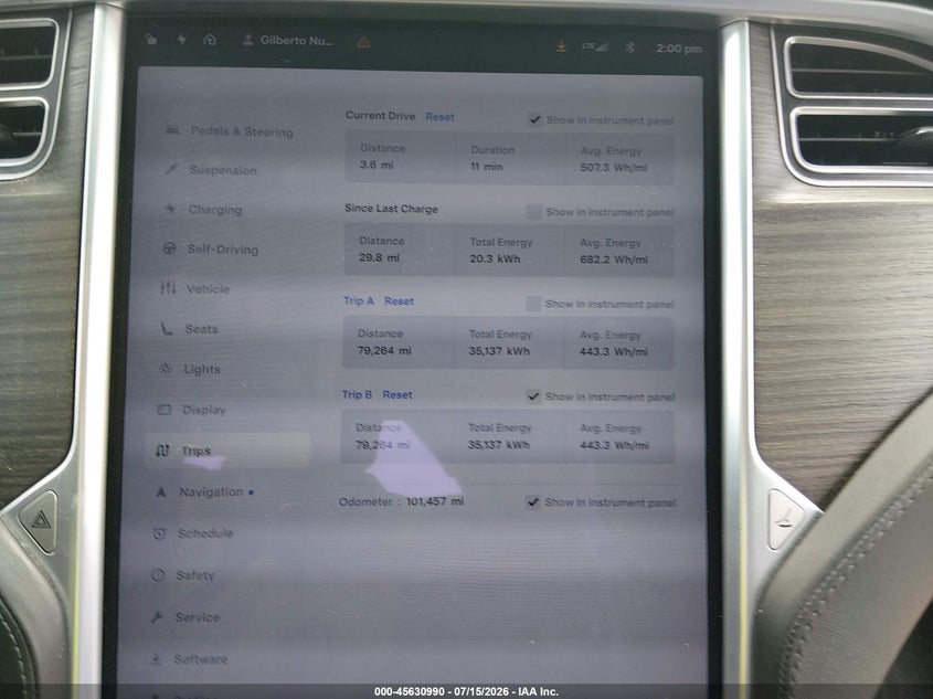 2016 Tesla Model X 60D/70D/75D/90D/P100D VIN: 5YJXCBE21GF006123 Lot: 45630990