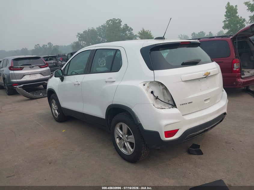 Vin: kl7cjnsb7hb250855, lot: 46129462, chevrolet trax ls 20173