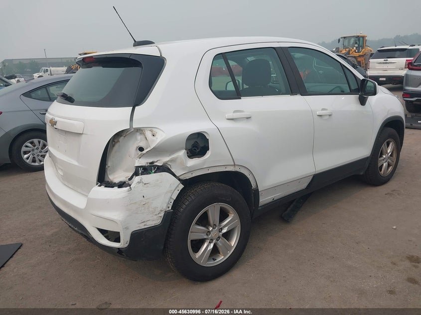 Vin: kl7cjnsb7hb250855, lot: 46129462, chevrolet trax ls 20174