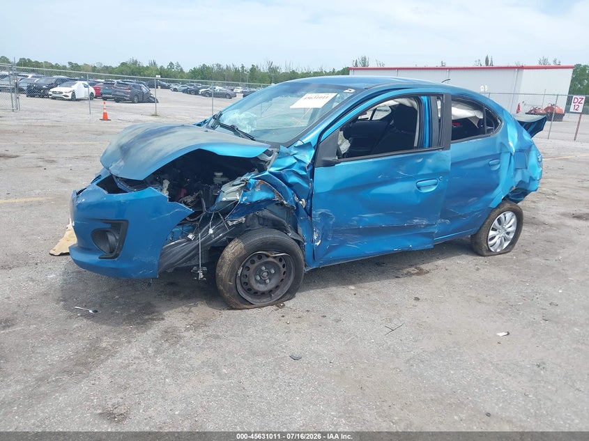 2017 Mitsubishi Mirage, All Over, IAAI, VIN ML32F3FJ6HHF18058 — photo 2