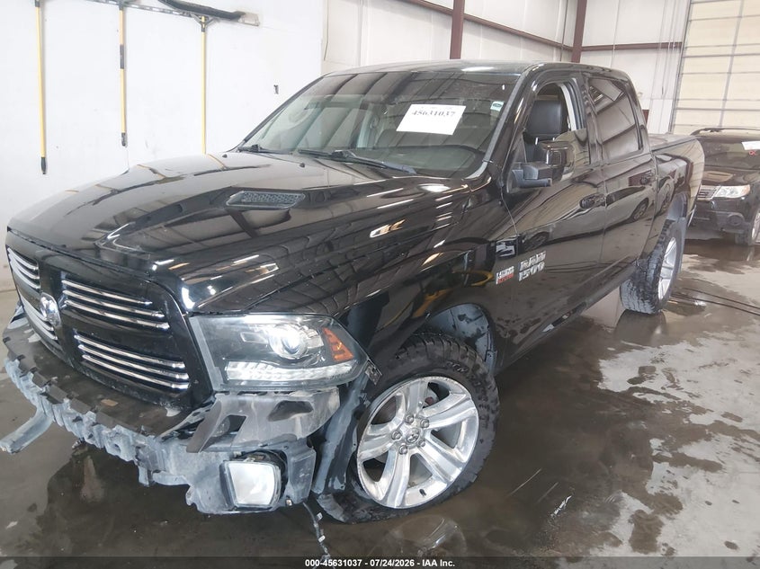Vin: 1c6rr7mt9fs599267, lot: 46129503, ram 1500 sport 20152