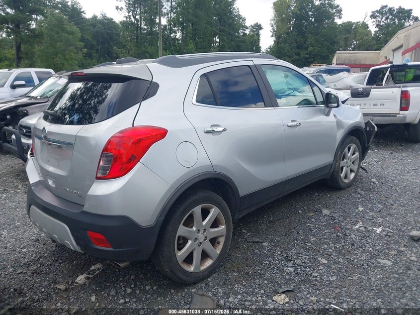 Vin: kl4cjgsb5fb151909, lot: 46129504, buick encore leather 20154