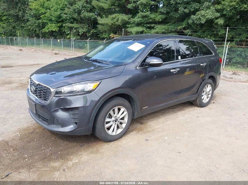 Vin: 5xypgda55kg488757, lot: 46129575, kia sorento 3.3l lx 20192