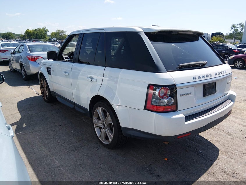 Vin: salsk2d47ca750210, lot: 46129597, land rover range rover sport hse 20123