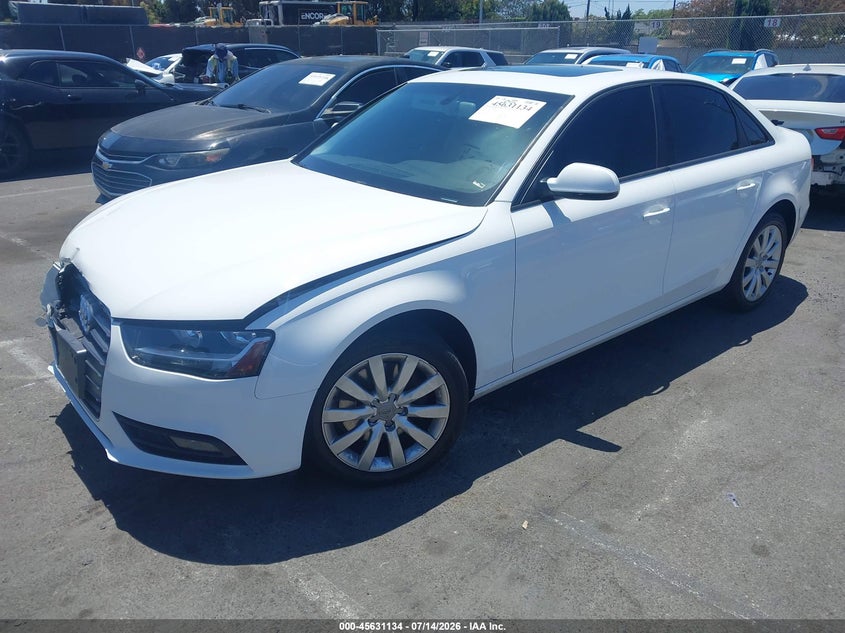 Vin: wauafafl2en017660, lot: 46129600, audi a4 2.0t premium 20142