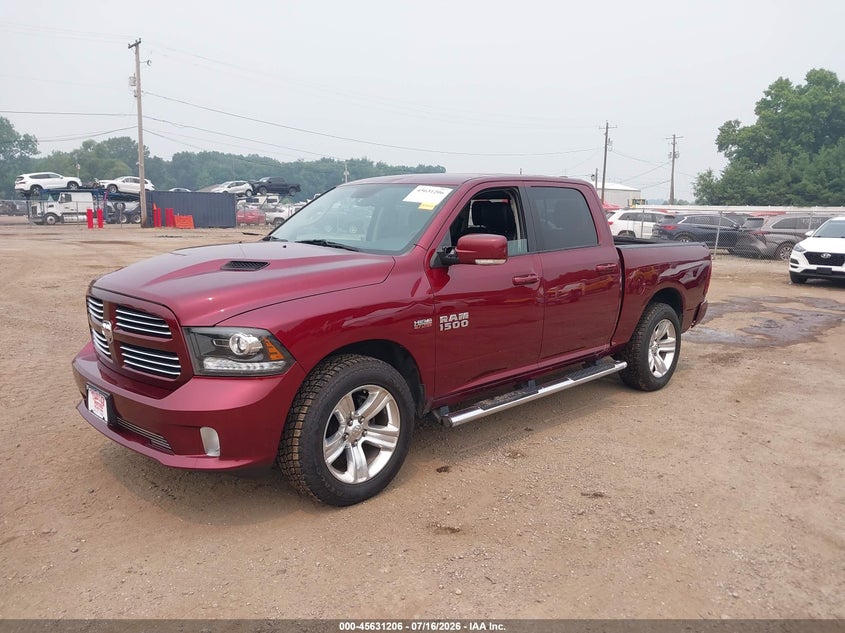 Vin: 1c6rr7mt5hs685789, lot: 46129672, ram 1500 sport 20172