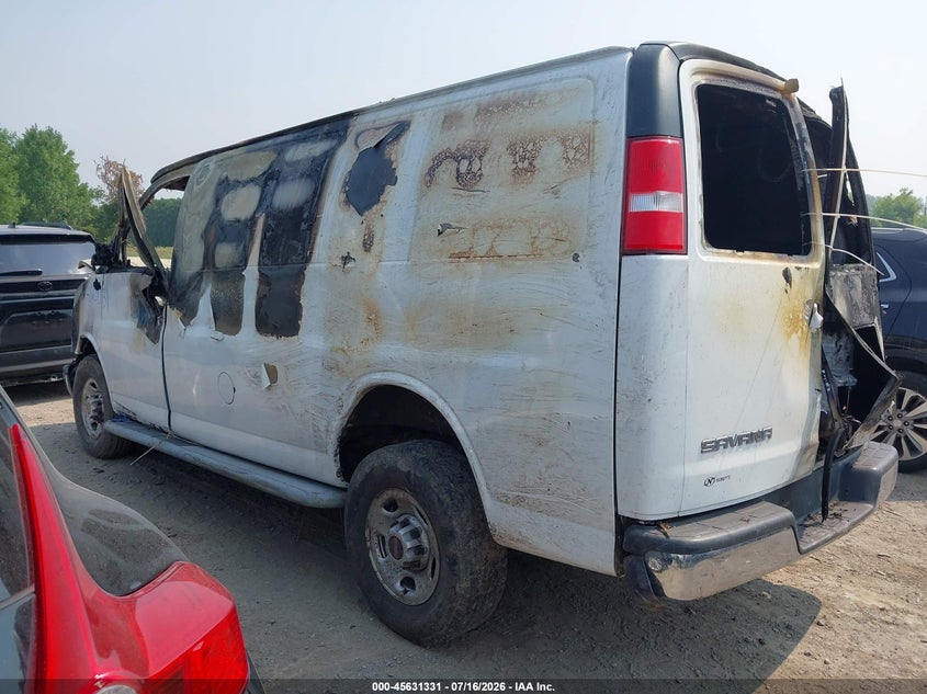 Vin: 1gtw7af79n1240889, lot: 46129797, gmc savana 2500 work van 20223