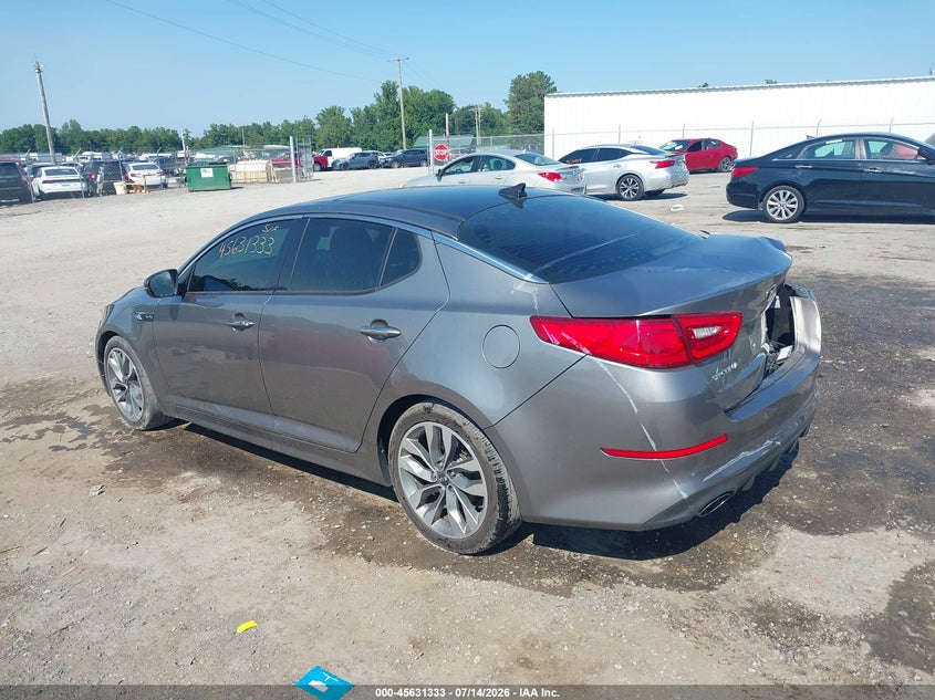 Vin: 5xxgr4a62eg264759, lot: 46129799, kia optima sx turbo 20143