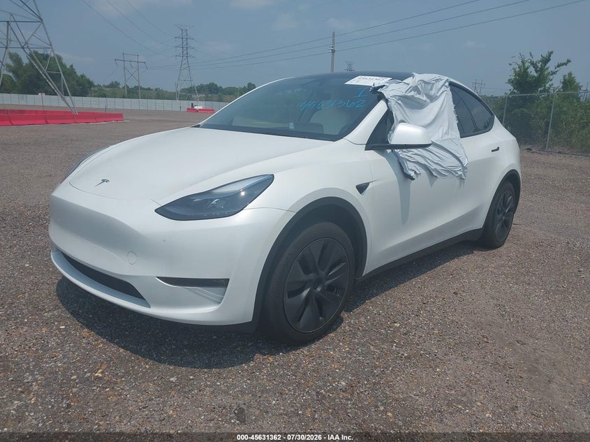 Vin: 7saygaee5sf222517, lot: 46129828, tesla model y long range dual motor all-wheel drive 20252