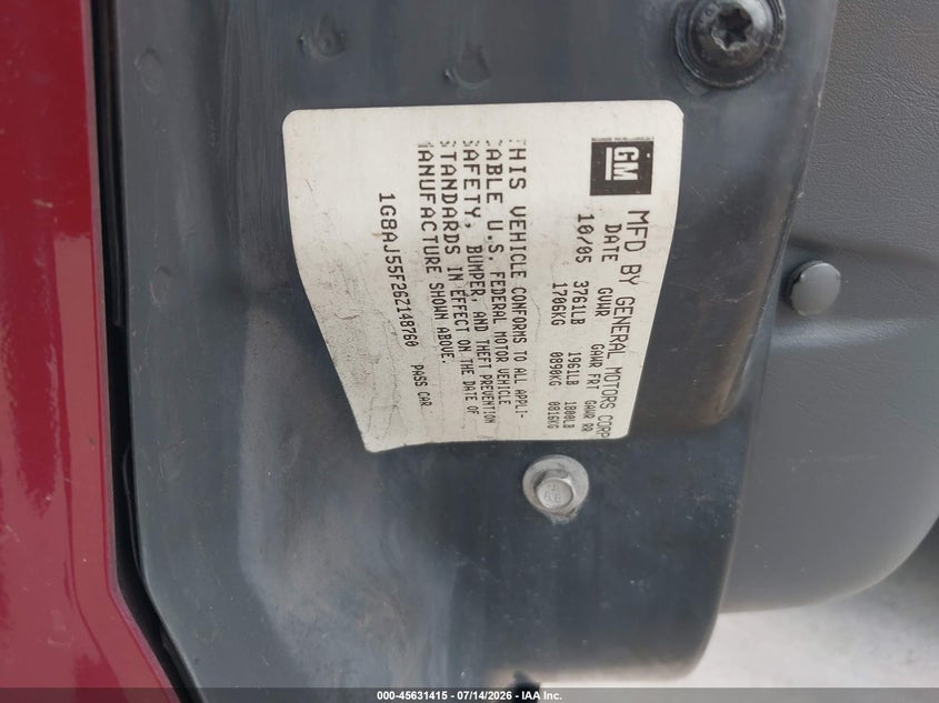 2006 Saturn Ion 2 VIN: 1G8AJ55F26Z148760 Lot: 45631415