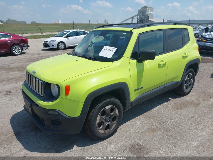 2017 Jeep Renegade, Normal Wear & Tear, IAAI, VIN ZACCJBAB3HPF91808 — photo 2