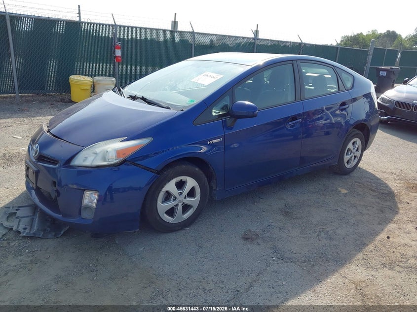 2010 Toyota Prius, Правый бок, IAAI, VIN JTDKN3DU4A0015160 — фото 2