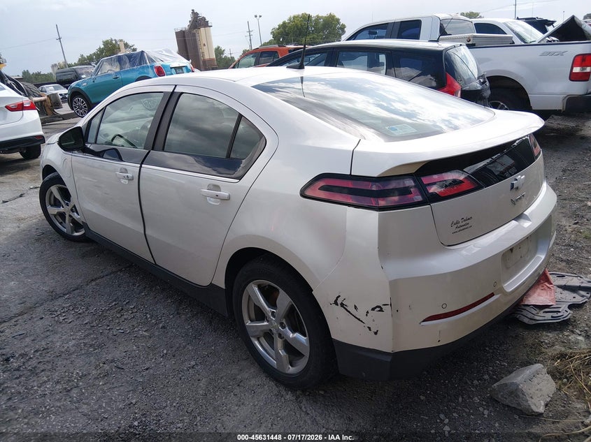 Vin: 1g1rd6e42eu167978, lot: 46129914, chevrolet volt 20143