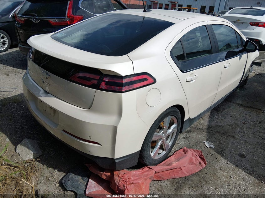 Vin: 1g1rd6e42eu167978, lot: 46129914, chevrolet volt 20144
