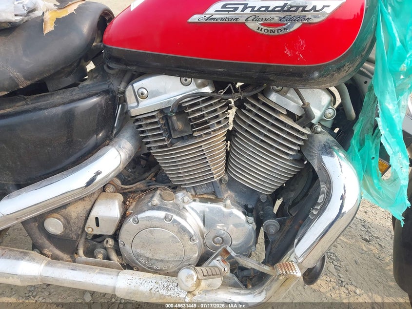 1996 Honda Vt1100 C2 VIN: 1HFSC3202TA100104 Lot: 45631449