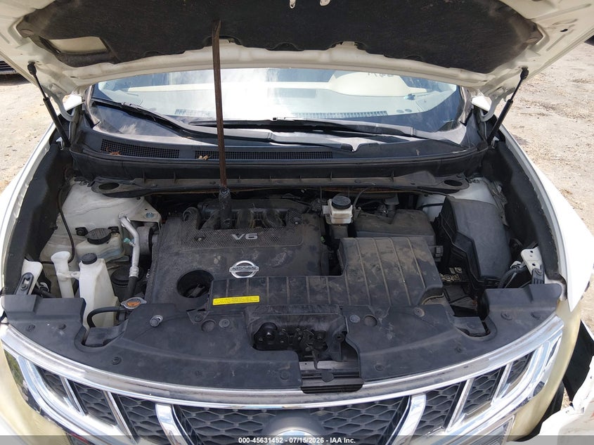 2011 Nissan Murano Sl VIN: JN8AZ1MU7BW070158 Lot: 45631452