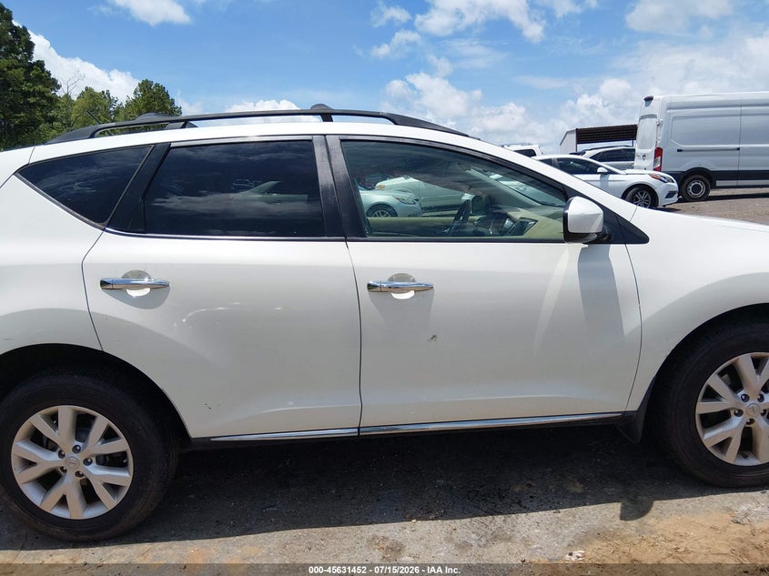 2011 Nissan Murano Sl VIN: JN8AZ1MU7BW070158 Lot: 45631452