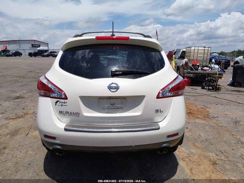 2011 Nissan Murano Sl VIN: JN8AZ1MU7BW070158 Lot: 45631452