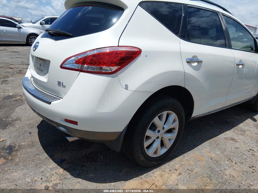 2011 Nissan Murano Sl VIN: JN8AZ1MU7BW070158 Lot: 45631452