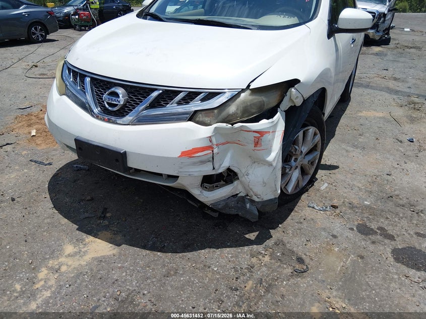 2011 Nissan Murano Sl VIN: JN8AZ1MU7BW070158 Lot: 45631452