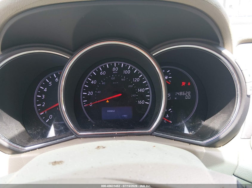 2011 Nissan Murano Sl VIN: JN8AZ1MU7BW070158 Lot: 45631452