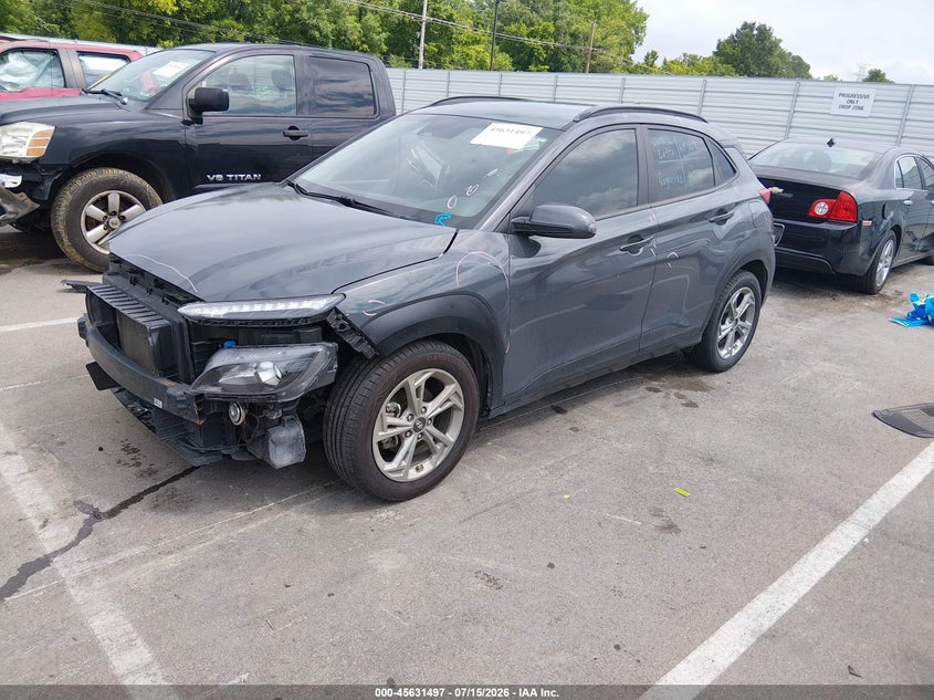 2023 Hyundai Kona Sel, Right Side, IAAI, VIN KM8K62AB0PU984509 — photo 2