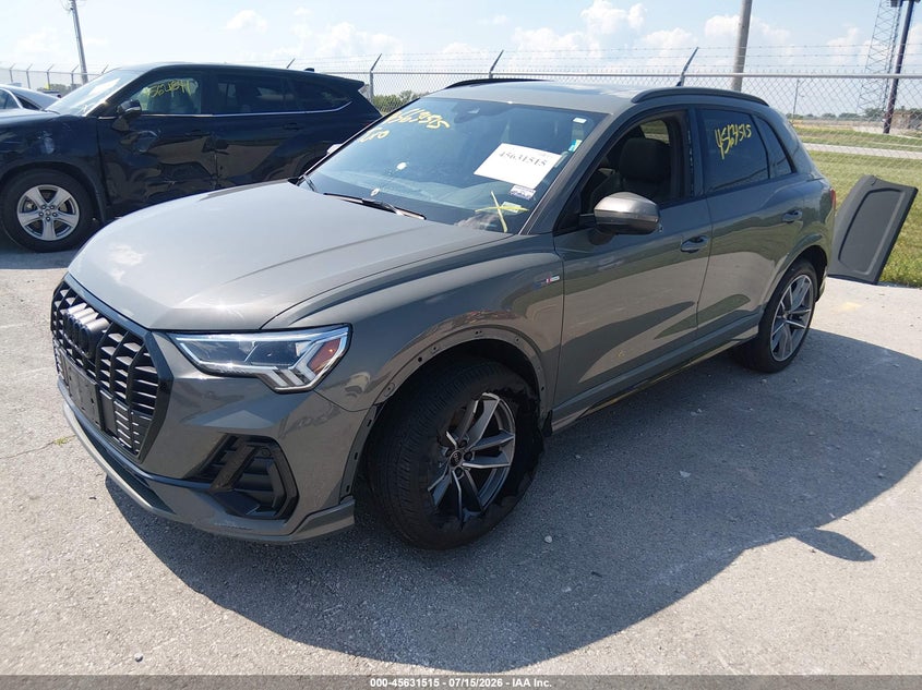 Vin: wa1eecf31n1075702, lot: 46129981, audi q3 premium plus 45 tfsi s line quattro tiptronic 20222