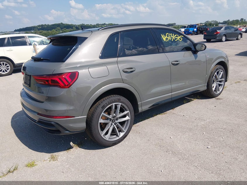 Vin: wa1eecf31n1075702, lot: 46129981, audi q3 premium plus 45 tfsi s line quattro tiptronic 20224