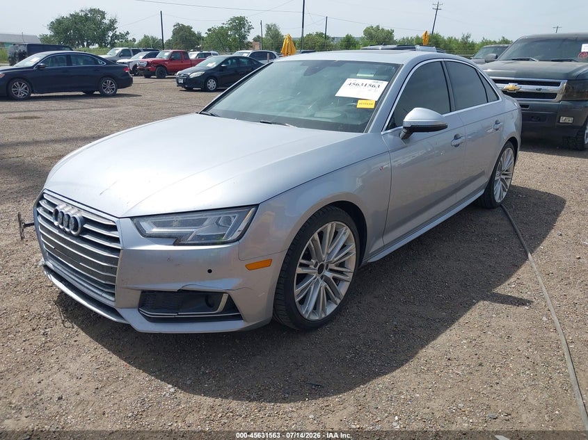 Vin: waufnaf47ja057848, lot: 46130029, audi a4 2.0t premium 20182