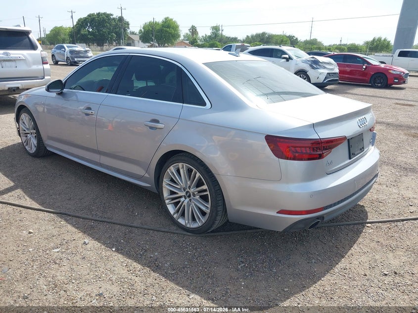 Vin: waufnaf47ja057848, lot: 46130029, audi a4 2.0t premium 20183