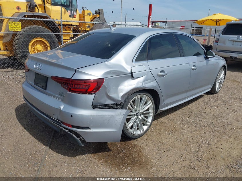 Vin: waufnaf47ja057848, lot: 46130029, audi a4 2.0t premium 20184