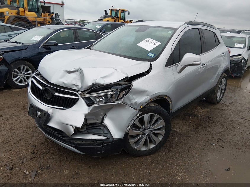 Vin: kl4cjasb7kb700260, lot: 46130175, buick encore fwd preferred 20192
