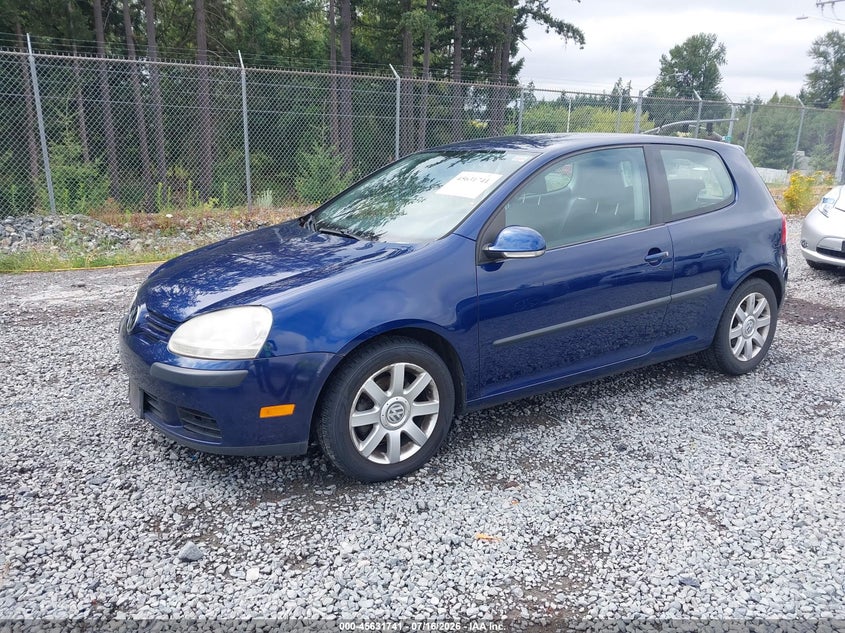 2007 Volkswagen Golf, Удар ззаду, IAAI, VIN WVWBR71K37W278017 — фото 2